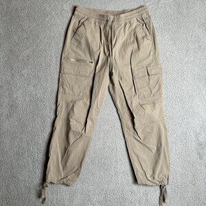 Alpine Design Mens Khaki Cargo Pants Size L Outdoor Hiking Cotton Spandex